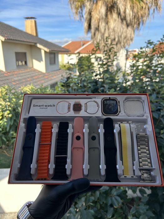 Ultra Smart Watch Y80 +8 Pulseiras Premium