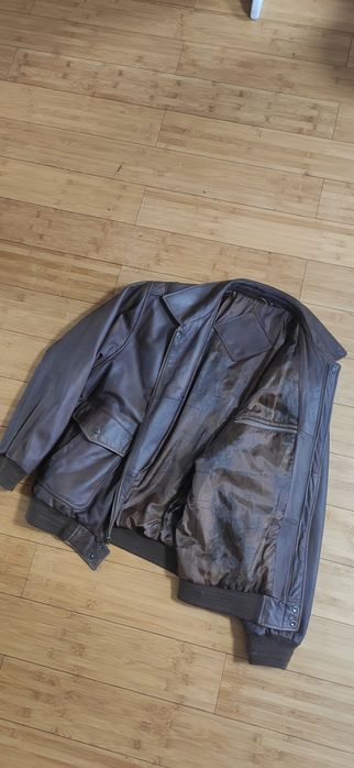 Пілот шкіряній , авиатор, пилот, бомбер, косуха, винтаж