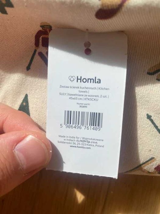Komplet 2 ścierek ręczników kuchennych Homla nowe