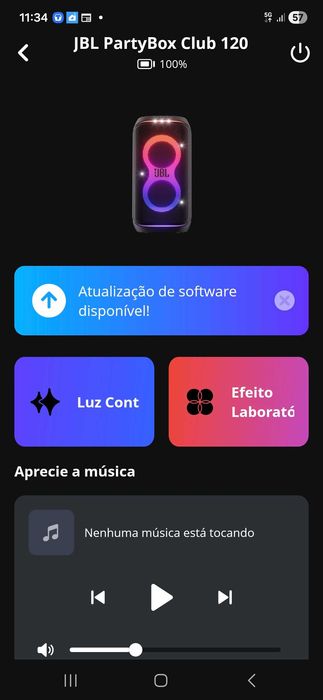 Jbl partybox 120 com caixa