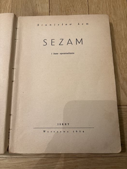 Stanisław Lem - Sezam | PIERWSZE WYDANIE 1954 | Unikat | Iskry