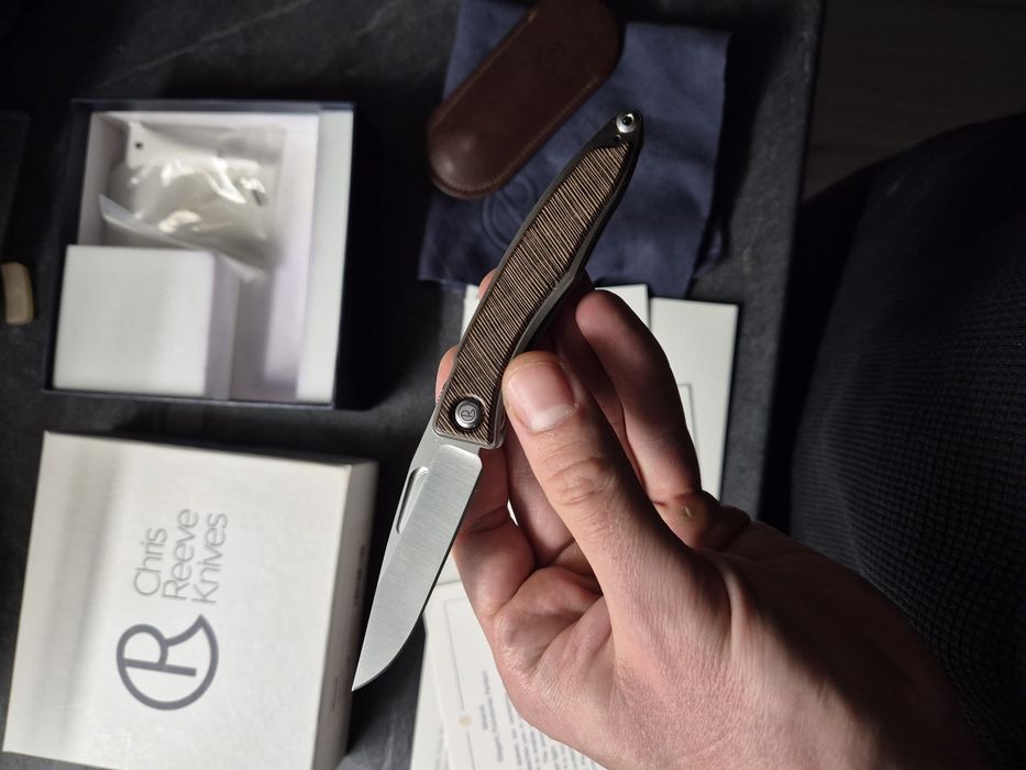 Chris reeve crk mandi striped platan nóż full set