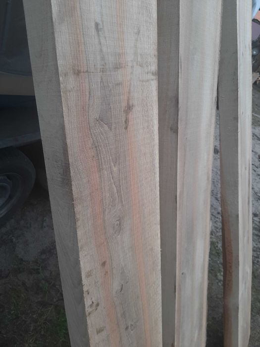 Bale deski dębowe 7 cm grube 260 cm dł stół o wymiarach 75 cm x 260 cm