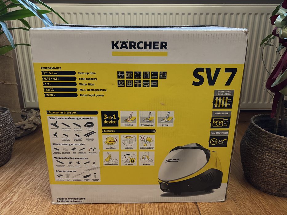 Kärcher SV 7 Odkurzacz parowy (2200W/4bar) 1.439-410.0