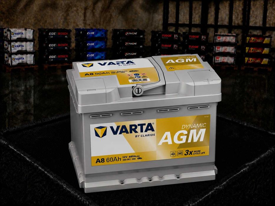 Автомобільний акумулятор VARTA Silver Dynamic AGM 60Ah, 12V, A8, 4016987167229