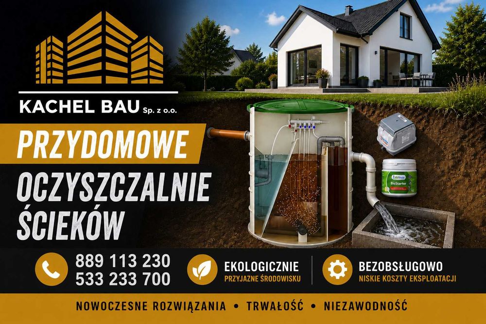 przydomowe oczyszczalnie ścieków biologiczne, ekologiczne
