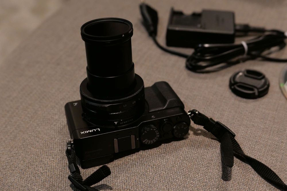 Aparat Panasonic Lumix DMC-LX100 + filtr HOYA PL-CIR