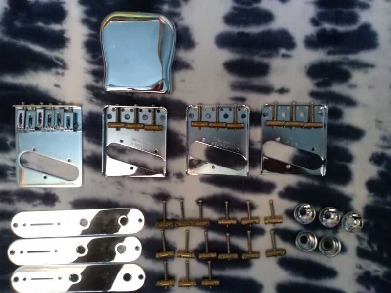 Lote Completo de Peças / Componentes Telecaster (Fender, Gotoh, Göldo, Allparts)