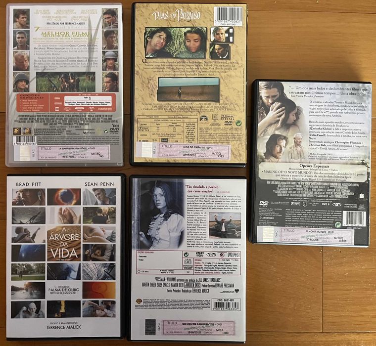 Colecção Completa Terrence Malick (5 DVDs)