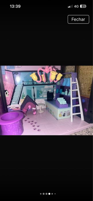 Prédio  Littlest Pet Shop Style Set - 3 Andares Modulares (Blythe’s Room & Pet Shop)