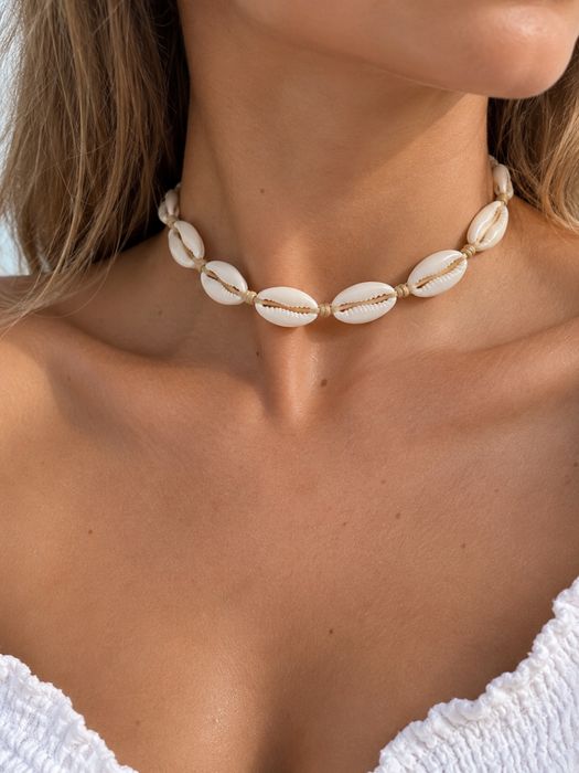 Naszyjnik choker z muszelek