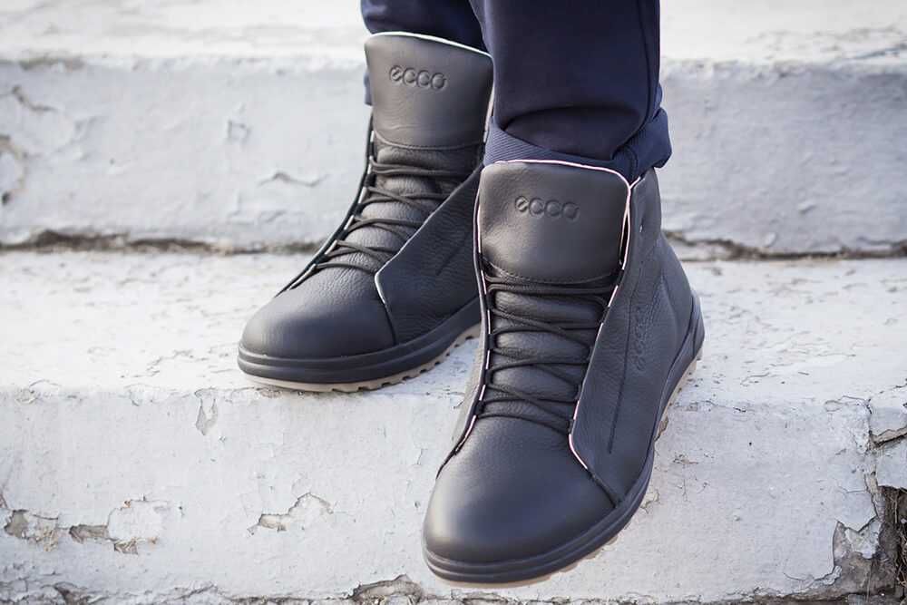 Зимние мужские ботинки ECCO Sneakers - РАСПРОДАЖА