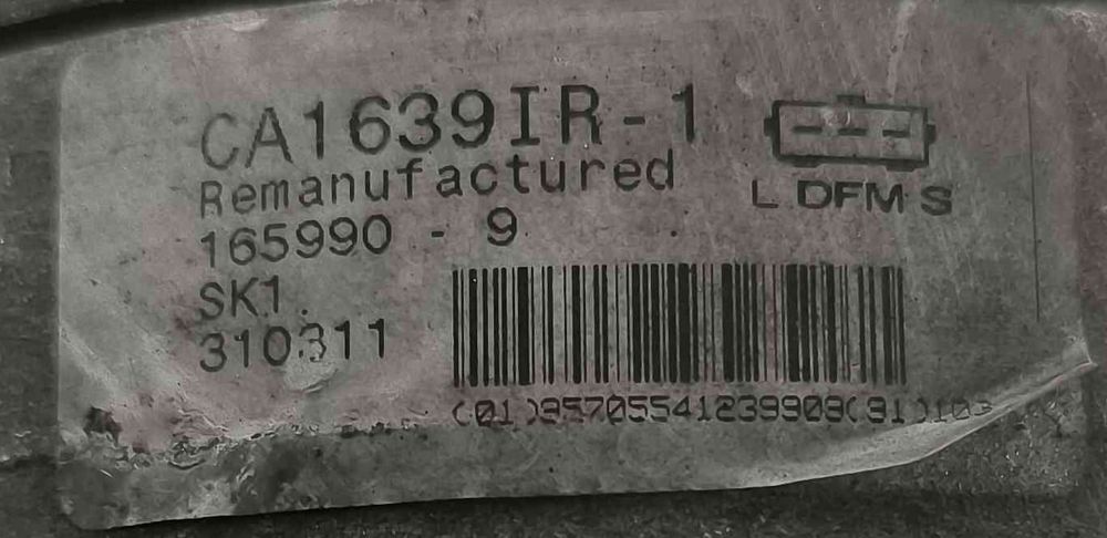 Alternador CA1639IR-1 - FORD TRANSIT Caixa