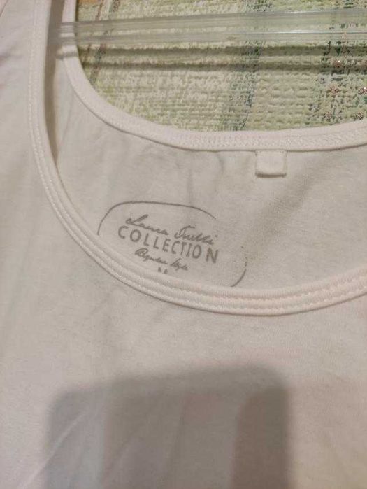 Майка білизняна жіноча довга натуральна бавовна з гіпюром, р.48-50/М