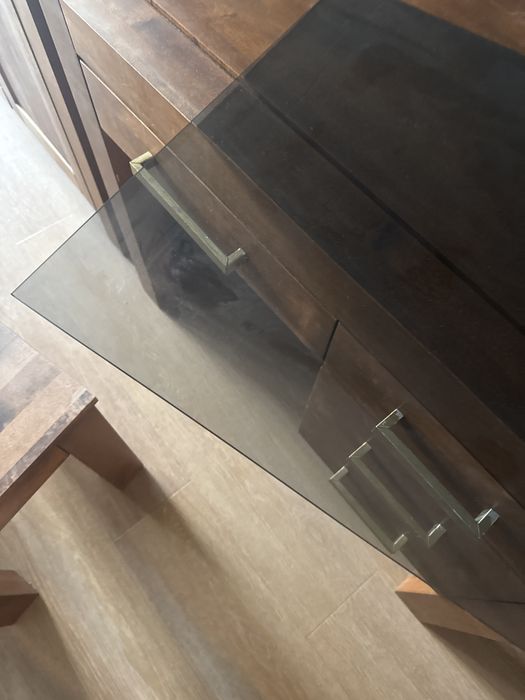 Biurko toaletka z litego drewna