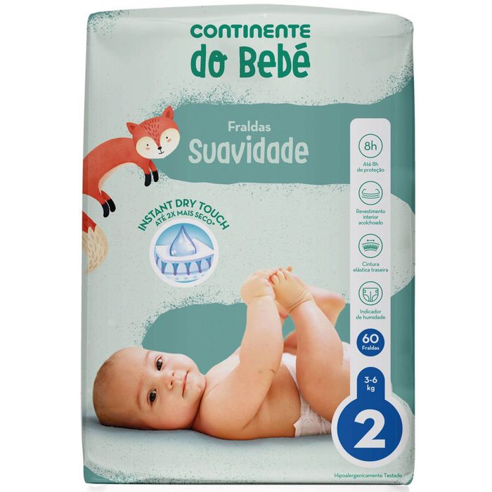 Várias embalagens de fraldas T2