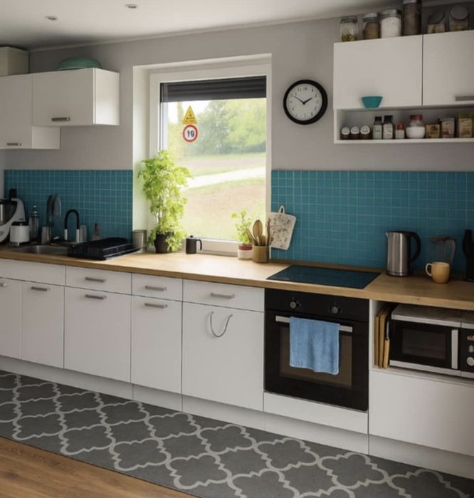 Zestaw mebli kuchennych + płyta indukcyjna + piekarnik + zlew