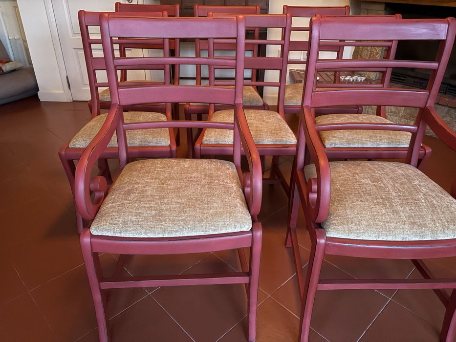 Conjunto de 8 cadeiras mesa sala de jantar