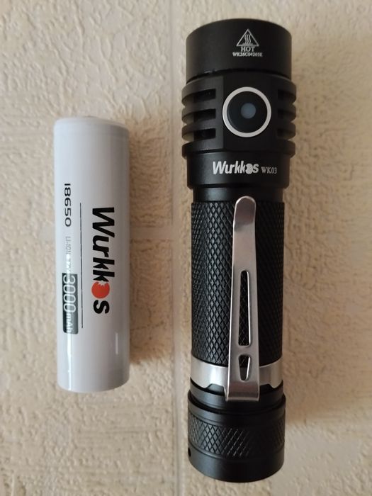 EDC-фонарики - Wurkkos WK03 (519А/SST40) + АКБ на 3000 mAh (с магнитом) и др.