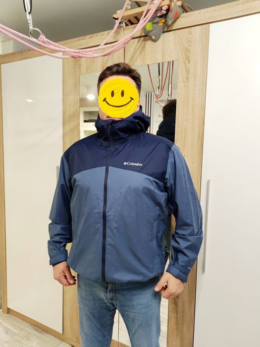 Oryginalna, nowa kurtka trekkingowa przeciwdeszcz. Columbia