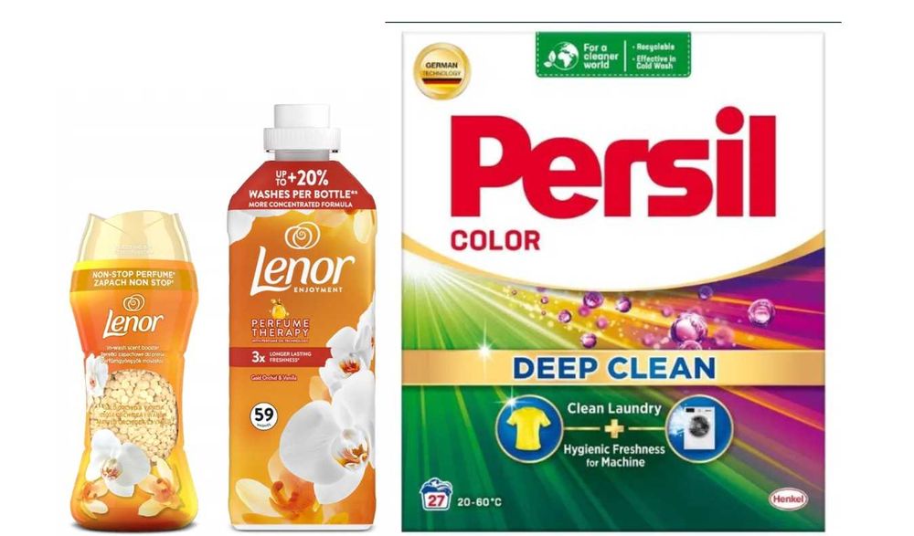 Persil proszek do prania 1,62kg+płyn do płukania +perełki zapachowe