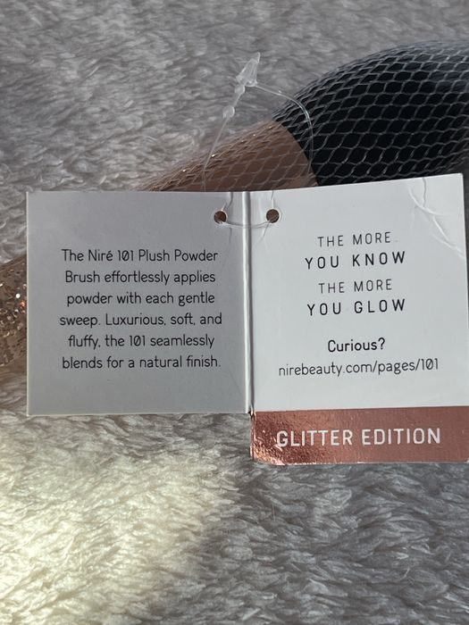 Luksusowy unikatowy pedzel do różu Limited Edition Glittery nowy