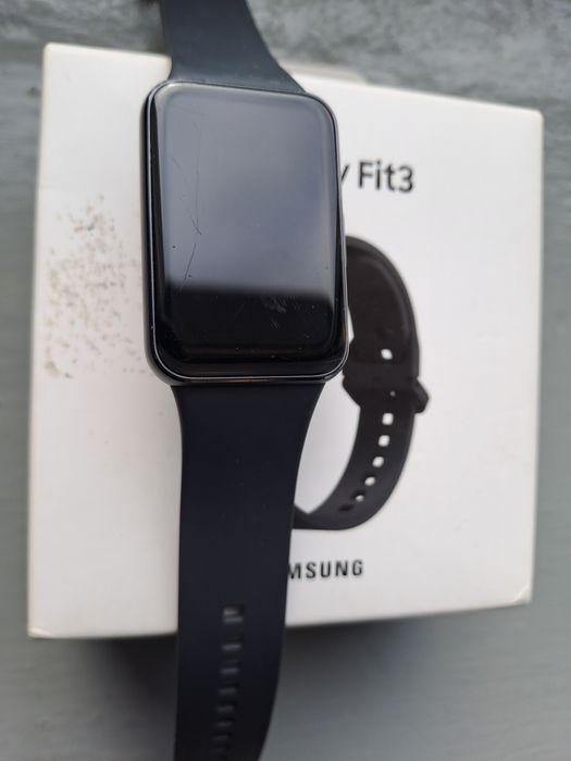 Opaska sportowa Samsung Galaxy Fit3 SM-R390 grafitowa + pasek