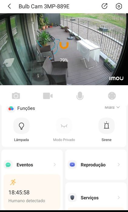 Imou câmera vigilância 3MP-889E