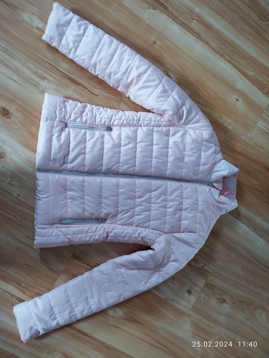 Kurtka przejściowa  różowa