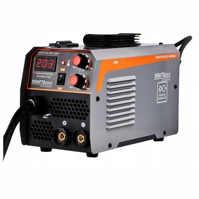 Spawarka Migomat Bezgazowy Flux Mig MMA 200A New Model Jakość Sklep Fv