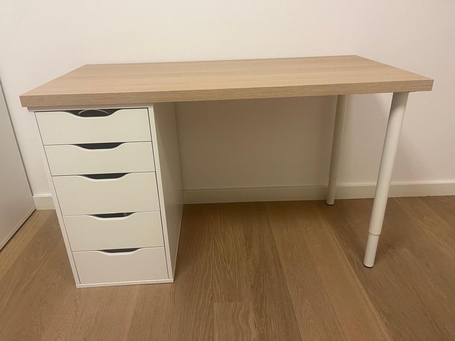 Biurko Ikea LEGKAPTEN białe