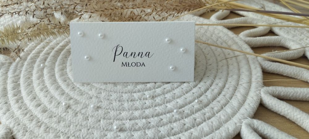 Winietki z perełkami