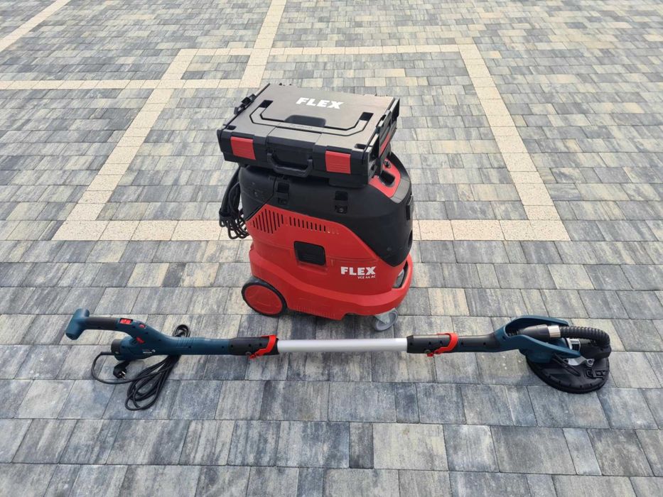 Wynajem szlifierka żyrafa do gipsu oraz odkurzacz przemysłowy