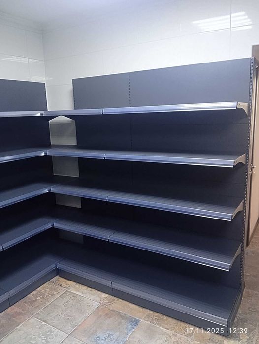 Стелажі торгові колір графіт/крем, короткий термін поставки наявність