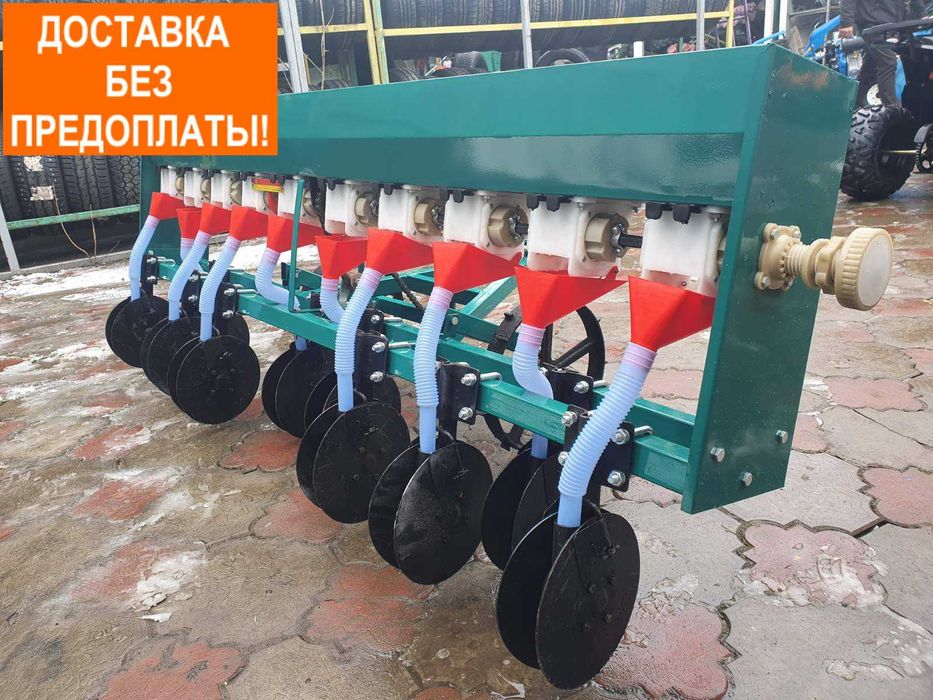 Сівалка зернова до мотоблока 6-ти рядна, з бункеом для добрив