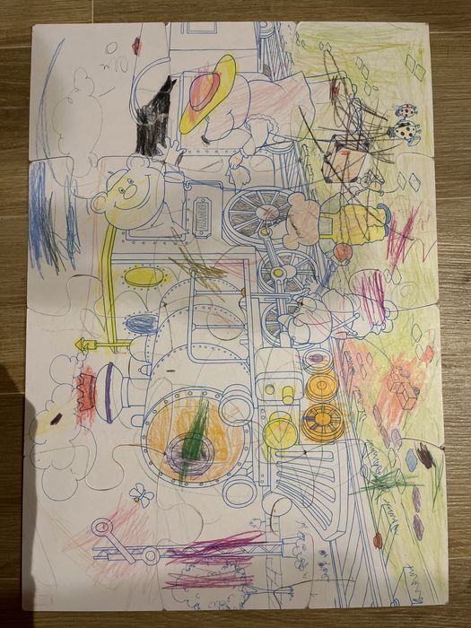 2x Big puzzle dwustronne +opakowanie