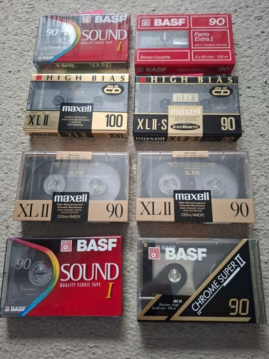 Sprzedam Nowe kasety magnetofonowe Basf ,Maxell