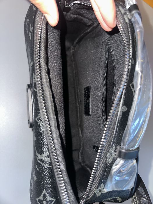Сумка мессенджер чоловіча чорна Louis Vuitton S Lock messenger луи вит