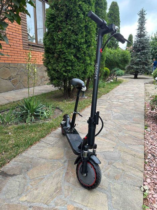 Электросамокат Kugoo M365 500ватт iscooty куго м365 про с сидением *️⃣ Електро самокат електричний з сидынням  g2 g4 м365 елеg2 g4 max master.