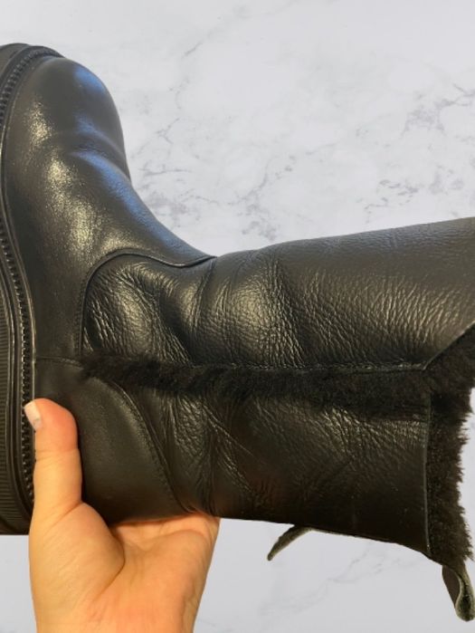 Зимові шкіряні чоботи