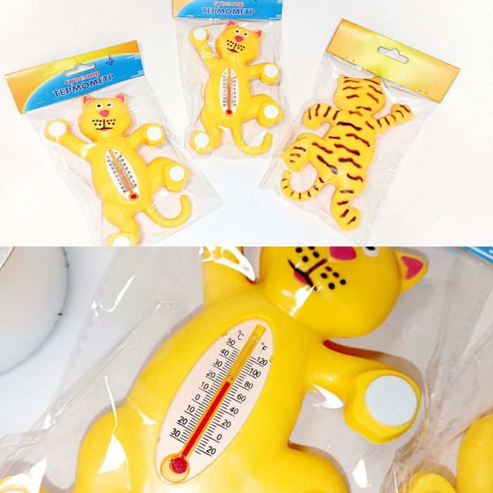 Термометр оконный, уличный градусник Пчёлка, Лягушка, Солнышко, Котик