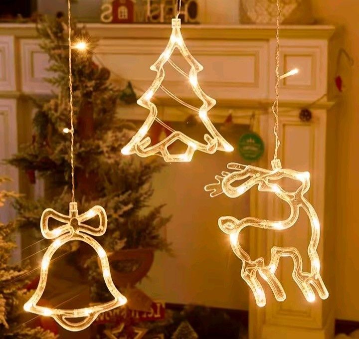 Cortina de Luzes LED — Perfeita p/ Natal, Festas e Quartos!