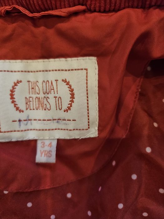 Kurtka wiosenna 104 czerwona