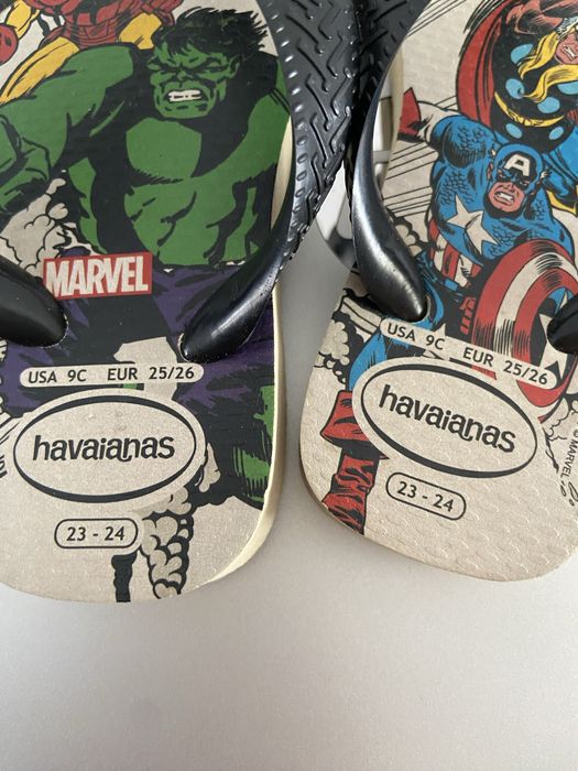Chinelos Havainas Marvel para  criança