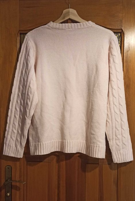 Sweter pudrowy róż