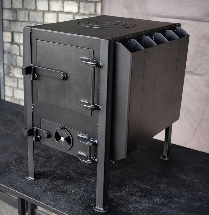 Бліндажна піч буржуйка пічка печь с турбиной окопная печка буржуйка