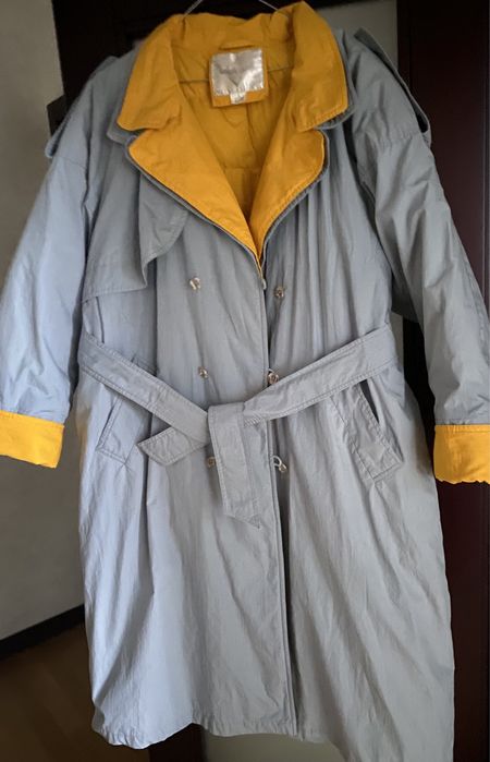 Плащ пуховик + демисезонный плащ 2в1