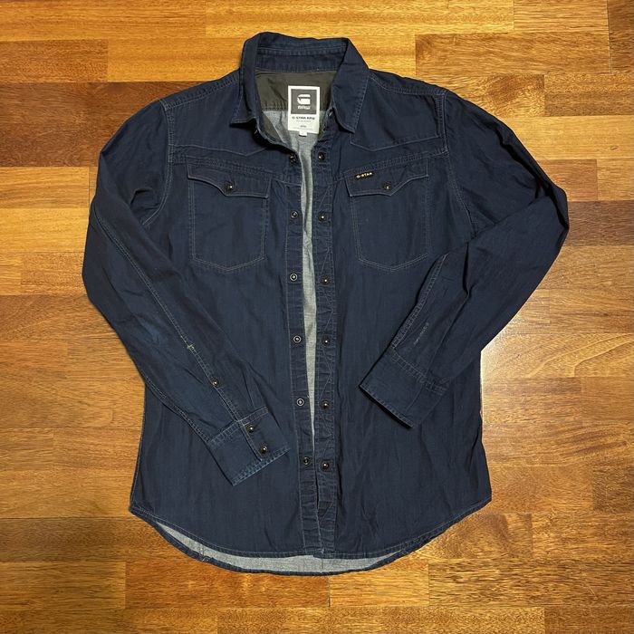 Рубашка джинсова (M-L) G-star