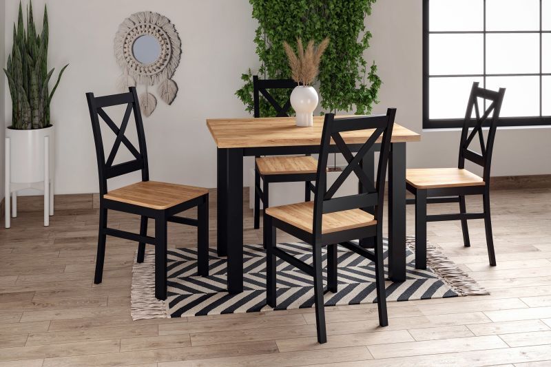 Zestaw KRZYŻAK FEMI Promocja  stół + 4 KRZESŁA