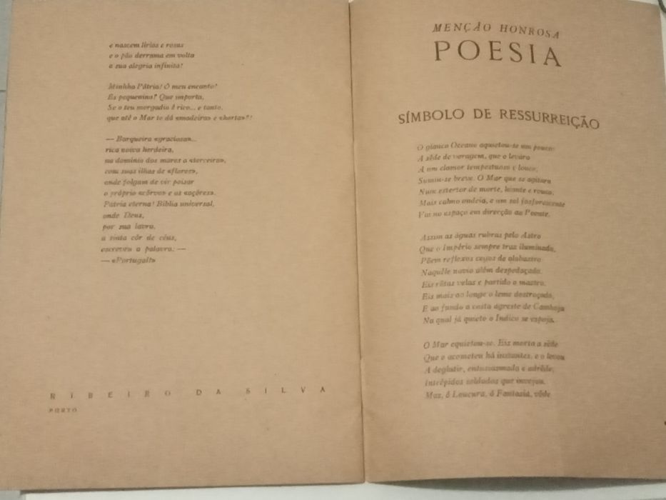 Livro  Jogos Florais de 1943 Poesias